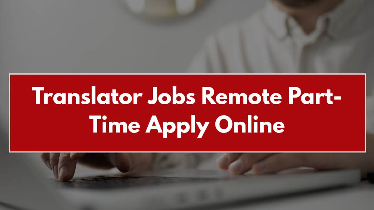 Translator Jobs Remote