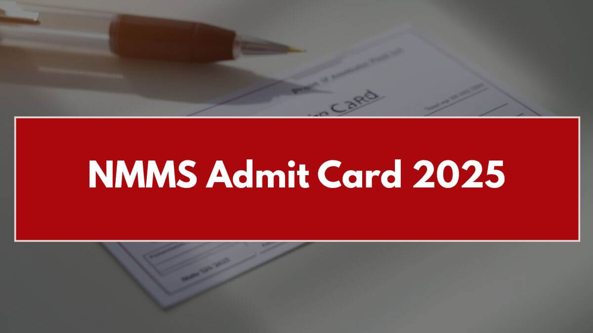 NMMS Admit Card 2025