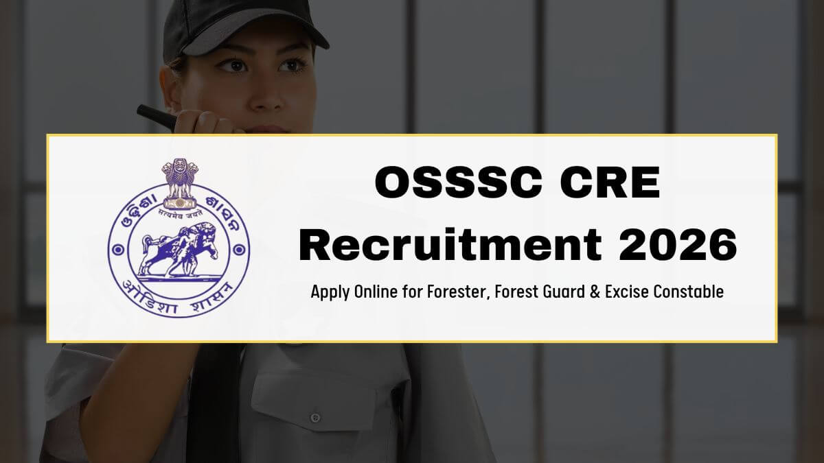 OSSSC CRE Recruitment 2026