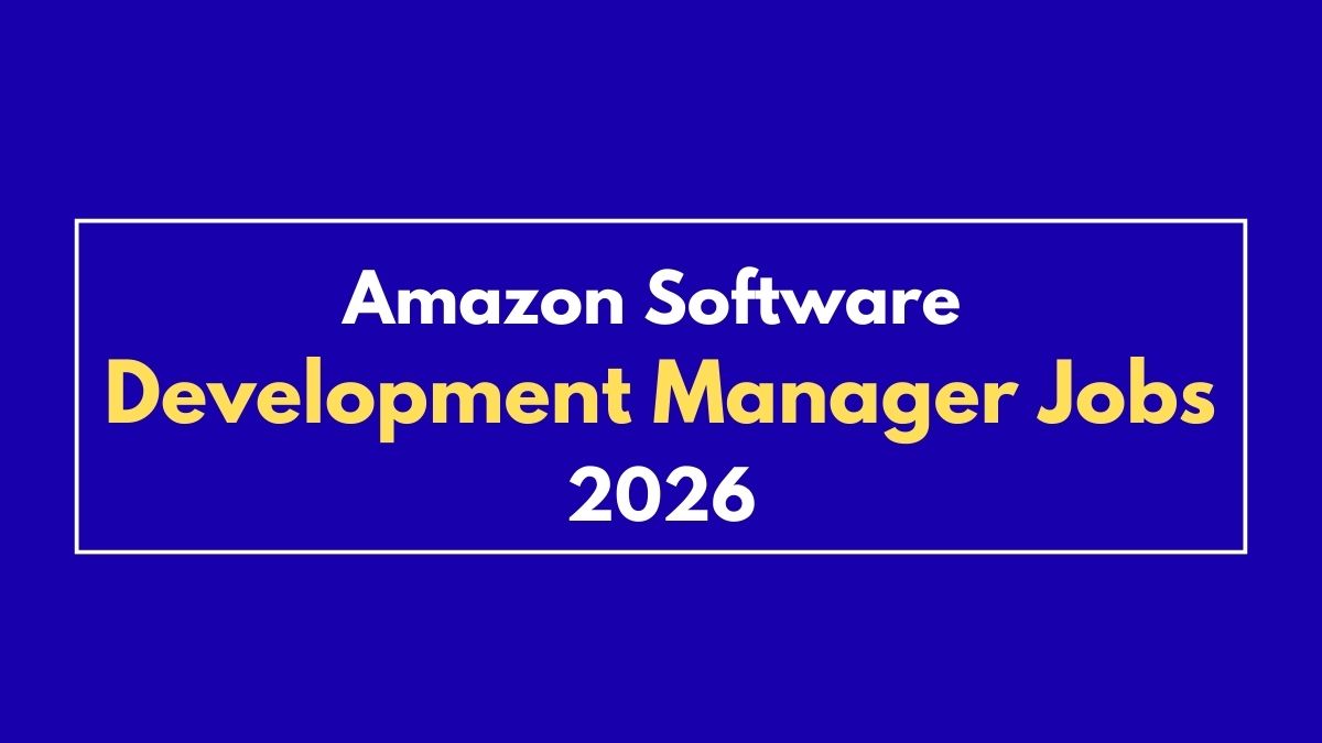 Amazon Software Development Manager Jobs 2026