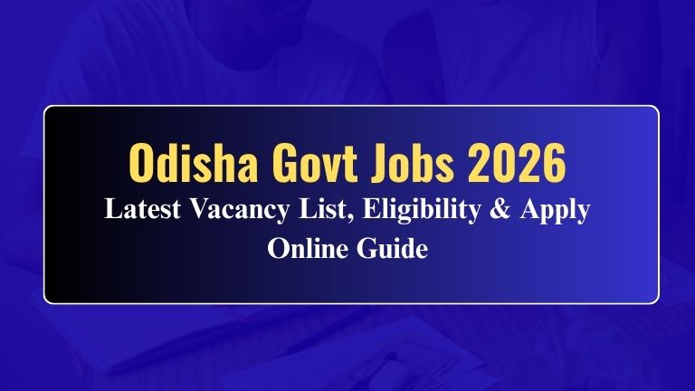 Odisha Govt Jobs