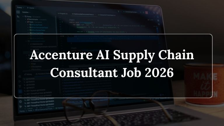 Accenture AI Supply Chain Consultant Job 2026