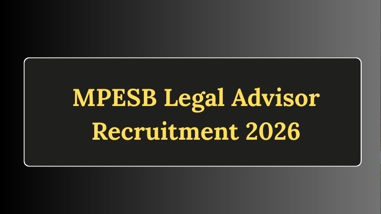 MPESB Legal Advisor Recruitment 2026