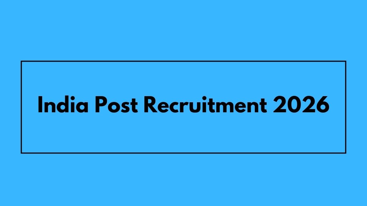 India Post Recruitment 2026