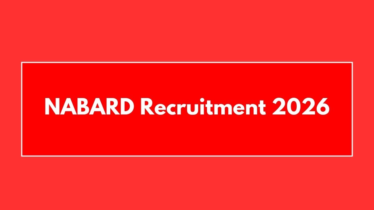 NABARD Recruitment 2026